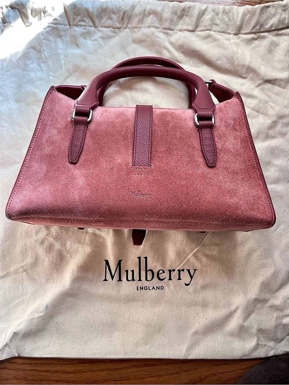 Mulberry Small Roxanne Pink Scrumpy Suede - Picture 2 of 7